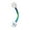 Colorful, variant on Curved Barbell Eyebrow Piercing Nails Body Delicate Jewelry Stainless Steel Eyebrow Ring-Steel Color