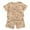 B0732-Khaki, variant on NIEWTR Baby Boy Short Outfits Summer Toddler Boy Elastic Shorts Dinosaur Short Sleeve T-shirt 2 Pcs Summer Short Set Summer Pjs 5t 6t Children's Day Gift 2PCS Set ,9-18 Months