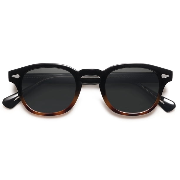 Gafas de Sol SOJOS Retro Redondas Pequeñas UV400 SJ2251 Negro y Carey