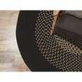 thumbnail image 3 of Colonial Mills 2.5' x 14' Black and Beige All Purpose Handcrafted Reversible Oval Outdoor Area Throw, 3 of 3