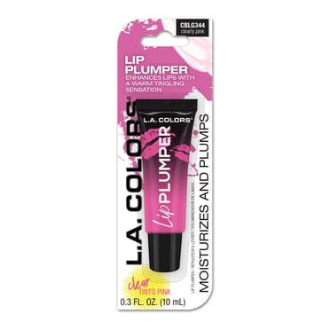 L.A. COLORS Sheer Pink Nourishing & Hydrating Glossy Lip Plumper, Clearly Pink, 0.30 fl oz