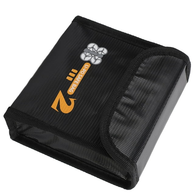 Drone Battery Safe Bag, Lightweight Lipo Battery Safe Storage Bag Fireproof for 3 Batteries