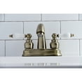 thumbnail image 4 of Kingston Brass KB5613PL Restoration 4 in. Centerset Bathroom Faucet, Antique Brass, 4 of 5