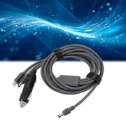 Car Charger Adapter Cord, 3 in 1 Power Cable DC Male Plug to Type C, PD100W Car Charger Adapter Cord for Mini Satellite Device, Flexible and Portable