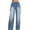 *1-Light Blue, variant on Women's Drawstring Wide Leg Cropped Jeans,High Waisted Washed Denim Pants For Women,Ladies Comfy Summer Culottes with Pockets,Gray,S-2XL