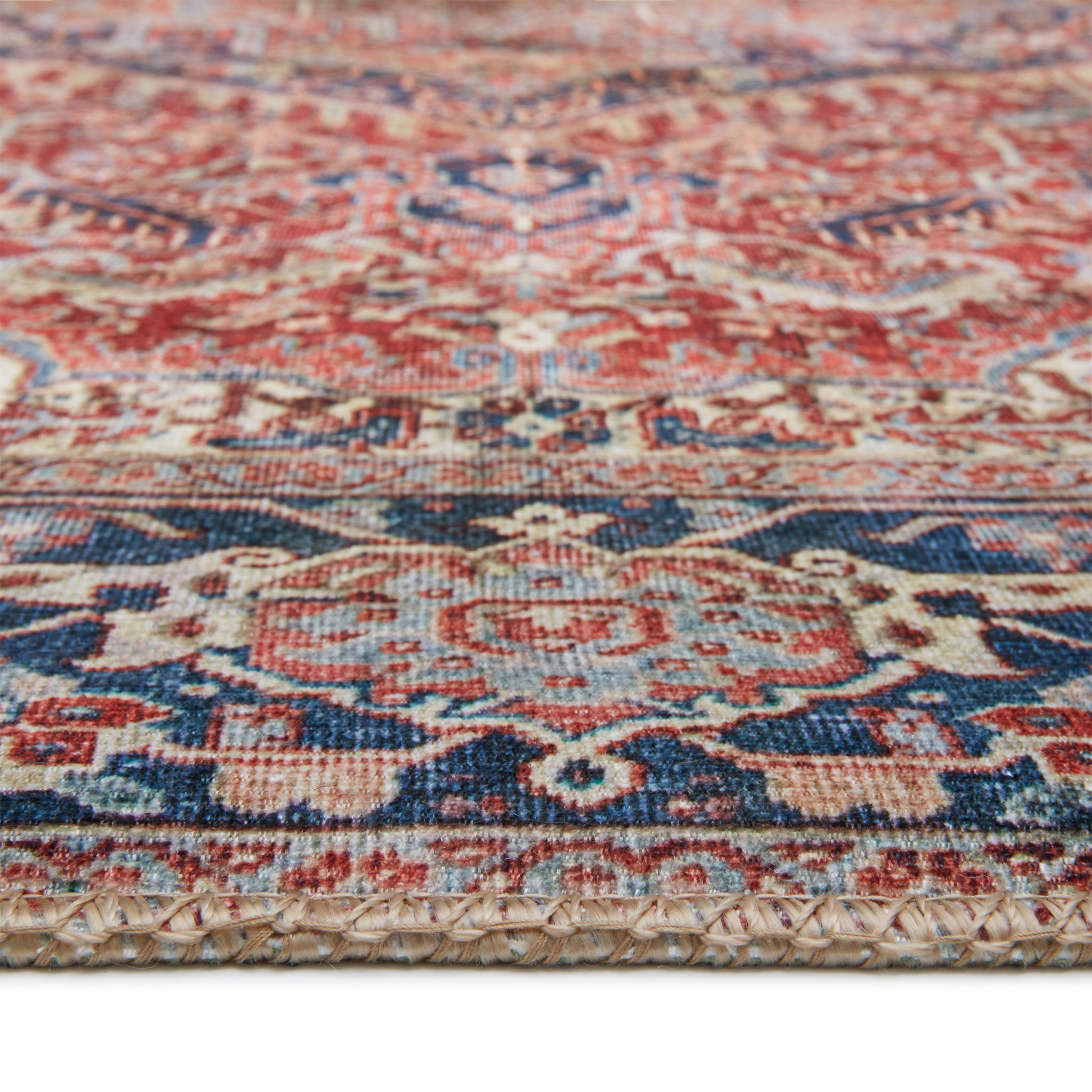 Echo Loom Anabella Red / Navy 8'-6" x 11'-6" Area Rug