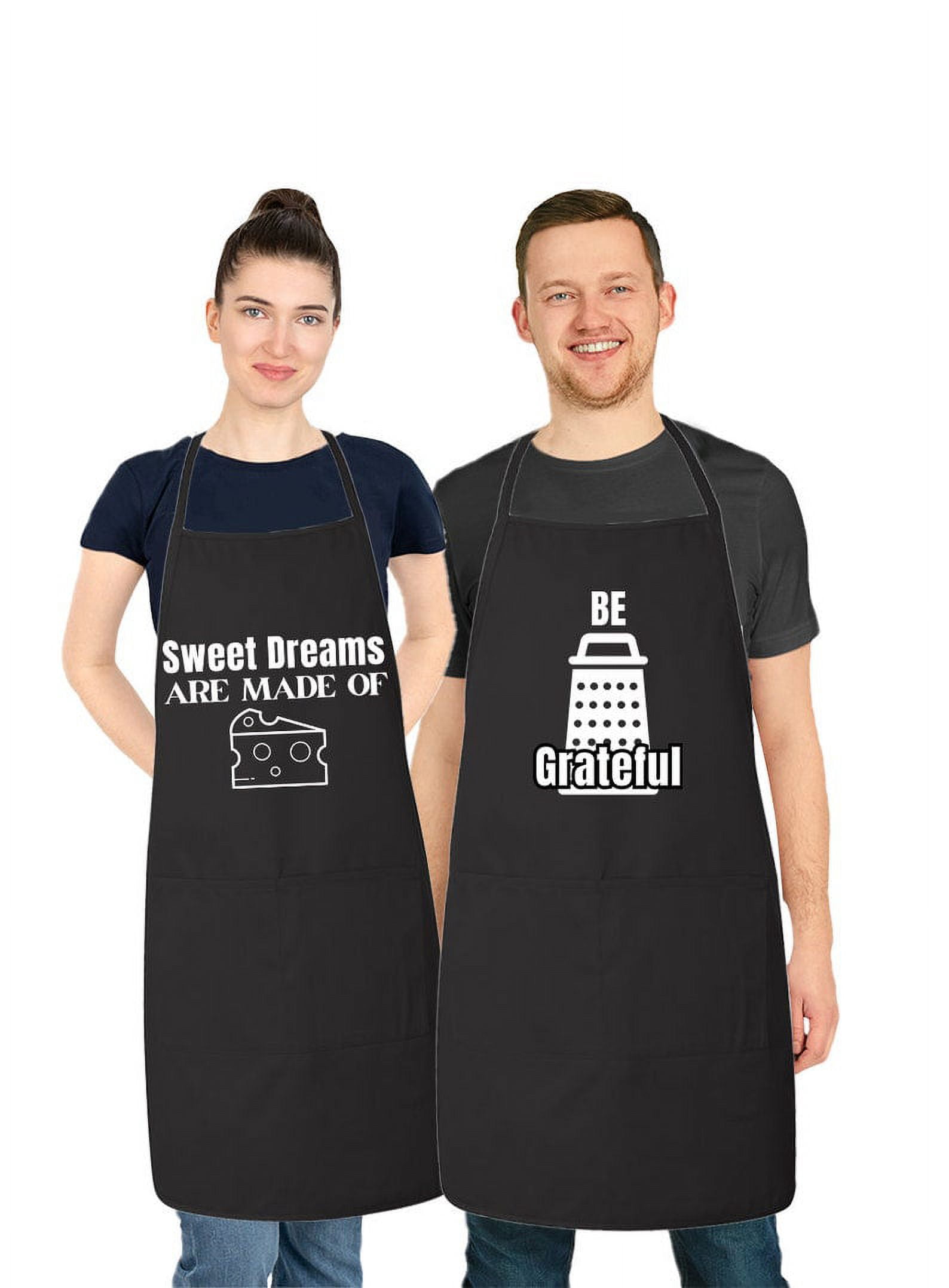 Matching His and Hers Apron Set - Cheese Lovers Couple Set - Set of 2, Matching Couples, House Warming, Wedding