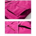thumbnail image 6 of Fall Savings USSUMA Rain Jacket Women Women Outdoor Plush Heat Jacket USB Charging Heating Warm Mountaineering Clothes Long Sleeve Tops Weekly Deals Hot Pink M, 6 of 7