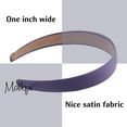 thumbnail image 6 of Motique Accessories 1 inch Satin Hard Headband (Deep Lilac), 6 of 7