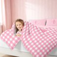 thumbnail image 5 of Erosebridal Chic Satin Bow Ribbon Twin Bedding for Girls, Romantic Floral Print Bedding Comforter Set, Pink Reversible 7 Pieces, 5 of 6