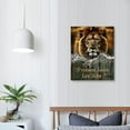 thumbnail image 4 of Nawypu Lion and Lamb Wall Art Lion of Judah Wall Decor God Says You Are Psalm Inspirational Religious Picture Canvas Prints Modern Home Framed Artwork for Man Women Living Room Bedroom Bathroom, 4 of 5