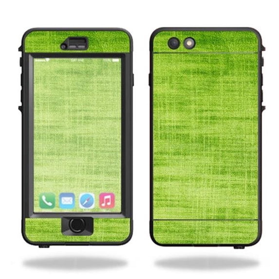MightySkins LIFIP6PLNU-Green Fabric Skin for Lifeproof Nuud iPhone 6S Plus Case Wrap Cover Sticker - Green Fabric