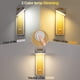 thumbnail image 2 of Aplique de pared LED de 12 W, aplique de madera retro moderno para interiores con interruptor, aplique de hierro giratorio de 360 °, adecuado para escaleras, dormitorio, baño, sala de estar (blanco), 2 of 5