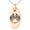 Rose, variant on Tioneer Stainless Steel Yggdrasil Huginn & Muninn Odin's Ravens Engraved Small Oval Charm Pendant Necklace
