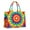 Rainbow Tie Dye-1, variant on Large Capacity Tote Bag,Rainbow Tie Dye Mandala Pattern Handbag Fashion Luxury Tote Bag,15.7"x13"x 5.1" Inches,Laptop Compatible