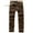 Coffee, variant on IROINNID Mens Cargo Pants Solid Color Multi-Pocket Washed Overalls Outdoor Pants Rigid Waist Skinny Pants