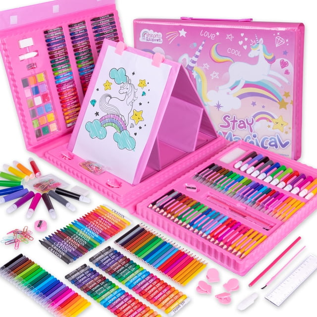 Portafolio Set De Arte Con Lápices de Colores Berry Hip 208 Pz ARS208UN