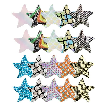 

Jovivi 10 Pairs Self Adhesive Nipple Covers Pasties Breast Petals for Women Lingerie Grade Adhesive Waterproof - Star Shape