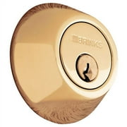 Brinks Double Cylinder Deadbolt, Polished Brass