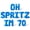 Blue, variant on Letter Balloons - OH SPRITZ IM 70 16" Inch Alphabet Letters Foil Mylar Balloon 70th Birthday Party Banner (Green)
