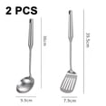 thumbnail image 2 of Juego de utensilios de cocina de acero inoxidable, 2 piezas Standcn, todas las herramientas de cocina de metal, 2 of 5