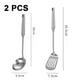 thumbnail image 2 of Juego de utensilios de cocina de acero inoxidable, 2 piezas Standcn, todas las herramientas de cocina de metal, 2 of 5