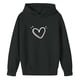 thumbnail image 4 of Sudaderas con capucha para niños y niñas, sudaderas casuales de manga larga, lindas sudaderas de gran tamaño con bolsillo de polar, chaquetas para niñas, 4 of 4