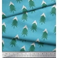thumbnail image 3 of Soimoi Velvet Fabric Snow & Tree Christmas Decor Fabric Printed Yard 58 Inch Wide, 3 of 3