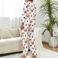thumbnail image 3 of HPINK-T Pajama Sets for Womens Cowgirl Boots Hearts Loose Button Down Long Sleeve Shirts And Pants Set, 3 of 12