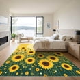 thumbnail image 3 of ODIKA 4'x6' Machine Washable Non-Slip Area Rug, Graphic Yellow High Traffic Rug, Yellow, 1058481, 3 of 7