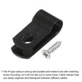thumbnail image 4 of Unique Bargains R-Type Cable Clip Wire Clamp, 6.4mm 0.25 Inch Nylon Clips Black 200Pcs, 4 of 5
