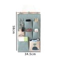 thumbnail image 4 of （Green）Wall Storage Bag Linen Fabric Organizer with Small Pockets for Home Office, 4 of 5