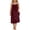 Wine, variant on CCRFTGI Sleeveless Dresses for Children Girls Size 7 Cute Cami Backless Lounge Dresses 2026 Summer Spaghetti Strap Party Flowy Vacation Dresses Black 9-10 Years