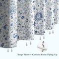 thumbnail image 6 of Pioneer Flower Floral Print Pattern Shower Curtain 72"x84", Bathroom Decorative Shower Curtain Set with 12 Hooks, Waterproof Washable, 6 of 6