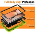 thumbnail image 5 of for Samsung Galaxy Tab S10 Lite/S10 FE/S9 FE/S9 Case 11 inch, 360 Rotating Shockproof Cover with Stand, Handle, Shoulder Strap (SM-X520/X510/X710), Lime, 5 of 7