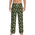 thumbnail image 2 of Goofa Camouflage Dinosaur Printed Soft Pajama Pants for Men, Wide Leg Comfy Casual Lounge Yoga Pants-Medium, 2 of 9