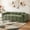 Green, variant on Shaiaield 98" White Oversized Compression Sofa with 2 Throw Pillows,Boneless Corduroy Couch for Living Room,Deep Seat Sofa for Apartment