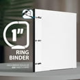thumbnail image 4 of WOT I Telescoping 3 Ring Binder 1 Inch 12PCS, Flexible Binder with Expandable Spine+Customized Front Cover+Clear Catalog Pocket, 1 Inch Rings Holds 225 She, 4 of 7