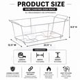 thumbnail image 4 of VeZee Chafing Dish Buffet Party Set 36 pc with Servers and Warmers, Serving Kit Includes Fuel, Wire Racks, Foil Pans, 4 of 8