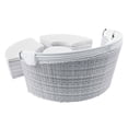thumbnail image 6 of Lounge Daybed Sofa Bed, Grey Gray White, Rattan, Wicker, Modern Contemporary, Outdoor Patio Balcony Cafe Bistro Garden Furniture Hotel Hospitality, 6 of 9