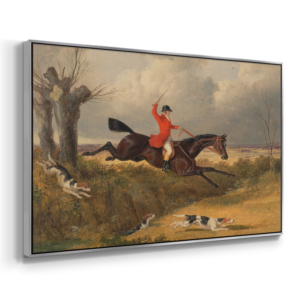 Vintage Animal Print-XLVIII By Wexford Home Framed in Silver Wood Gallery Wrapped Canvas 17 in. x 25 in.