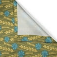 thumbnail image 3 of Ambesonne Yellow and Blue Kitchen Curtains, Autumn Wheat, 55"x39", Earth Yellow and Aqua, 3 of 3