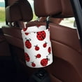 thumbnail image 5 of Wukai Fly Flying Ladybug Print Car Trash Can - Easy to Clean Hanging Garbage Bin - Removable Liner - Leak-Car Garbage Can - Waterproof Trash Can for Car and SUV, 5 of 7