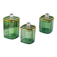 thumbnail image 5 of Baoblaze 3 Pieces Airtight Food Storage Container Grain Jar for Kitchen Wedding Candy Green Big Diamond, 5 of 8