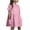 Z1-Pink-kids summer dresses, variant on MKOSPLRT Cotton Linen Dresses for Girl Short Sleeve Crew Neck Tshirt Dress Solid Loose Fit Mini Dress Casual Summer Beach Dress with Pocket
