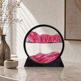 thumbnail image 4 of Moving Sand Art Hourglass Decor, Plastic Dynamic Sandscape Ornament for Home, Office Desk, Wine Cabinet, Stress Relief, Elegant Home Display, 4 of 7