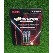 Nockturnal Lighted Arrow Nocks, Size "X" Red High Viz LED, 3-Pack - NT-502