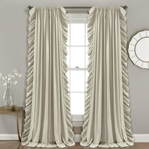 Reyna Window Curtain Panels Wheat 54X108 Set