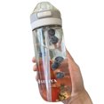 thumbnail image 1 of Bouteille d'Eau Transparente Portable avec Couvercle Rabattable Étanche, 1 of 10
