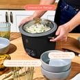 thumbnail image 5 of Beautiful 6-Cup Cooked, 3-Cup Uncooked Digital Electric Rice and Grain Cooker with Glass Lid, Black Sesame by Drew Barrymore, 5 of 12